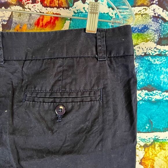 J. Crew Factory 5" Chino Broken In Shorts Womens Size 8 Navy Blue Style 21760 - Picture 3 of 6